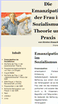 Mobile Screenshot of emanzipation-im-sozialismus.de